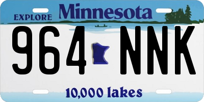 MN license plate 964NNK