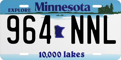 MN license plate 964NNL
