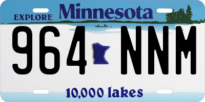MN license plate 964NNM
