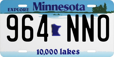 MN license plate 964NNO