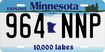 MN license plate 964NNP