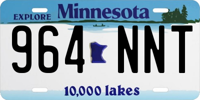 MN license plate 964NNT