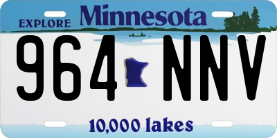 MN license plate 964NNV