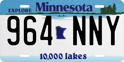 MN license plate 964NNY