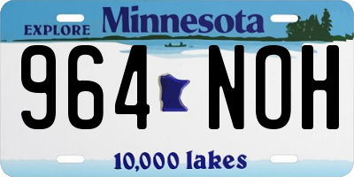 MN license plate 964NOH