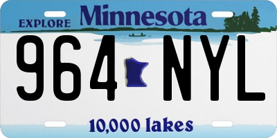 MN license plate 964NYL