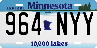 MN license plate 964NYY