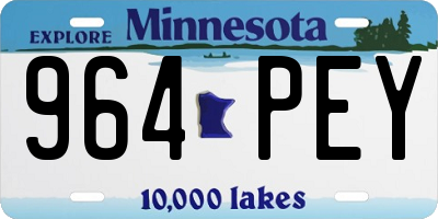 MN license plate 964PEY