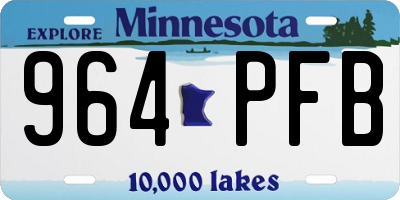 MN license plate 964PFB