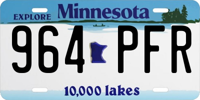 MN license plate 964PFR