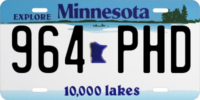 MN license plate 964PHD
