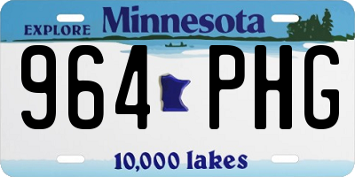 MN license plate 964PHG
