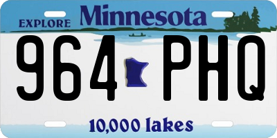 MN license plate 964PHQ