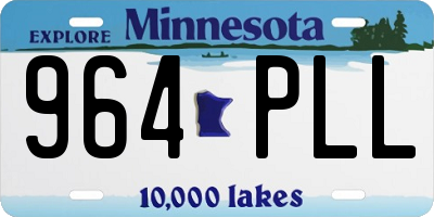 MN license plate 964PLL
