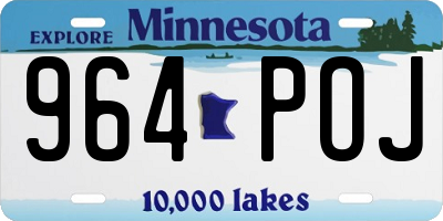 MN license plate 964POJ