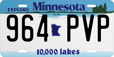 MN license plate 964PVP