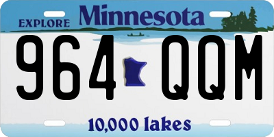 MN license plate 964QQM