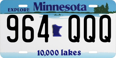 MN license plate 964QQQ
