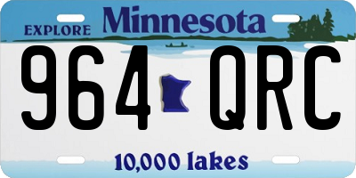 MN license plate 964QRC