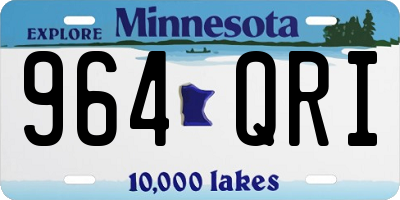 MN license plate 964QRI