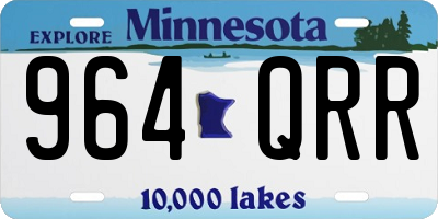MN license plate 964QRR