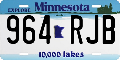 MN license plate 964RJB