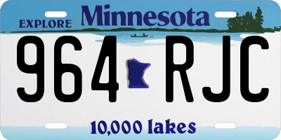 MN license plate 964RJC