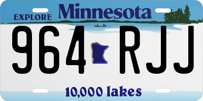 MN license plate 964RJJ