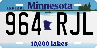 MN license plate 964RJL