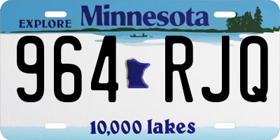 MN license plate 964RJQ