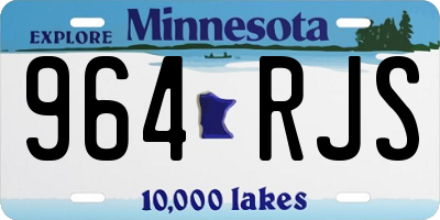 MN license plate 964RJS