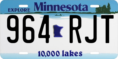 MN license plate 964RJT