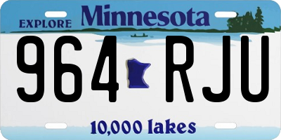 MN license plate 964RJU