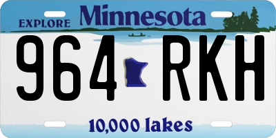 MN license plate 964RKH