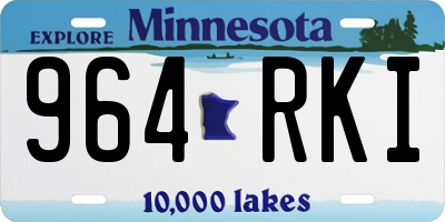 MN license plate 964RKI