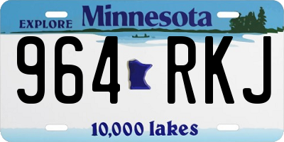 MN license plate 964RKJ