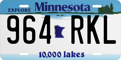 MN license plate 964RKL