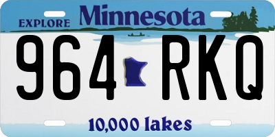 MN license plate 964RKQ
