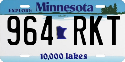 MN license plate 964RKT