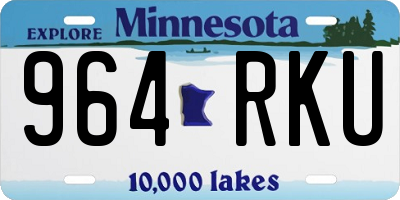 MN license plate 964RKU