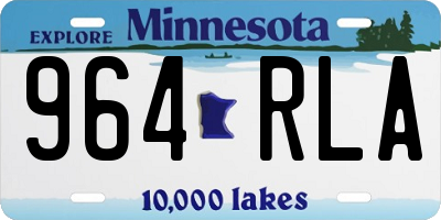 MN license plate 964RLA