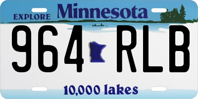 MN license plate 964RLB