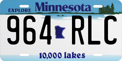 MN license plate 964RLC