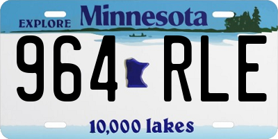MN license plate 964RLE
