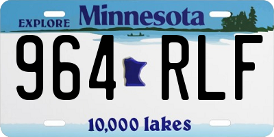 MN license plate 964RLF
