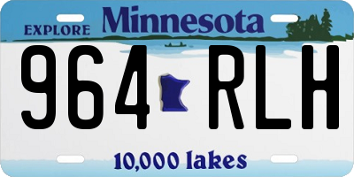 MN license plate 964RLH