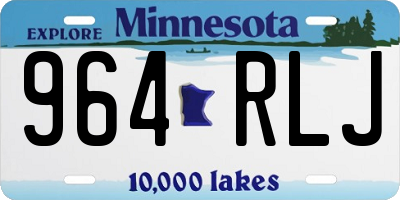 MN license plate 964RLJ