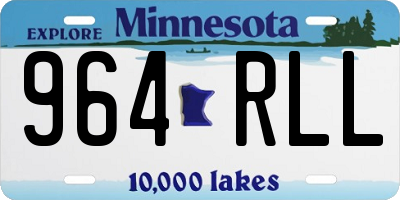 MN license plate 964RLL
