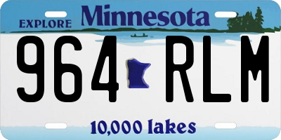 MN license plate 964RLM