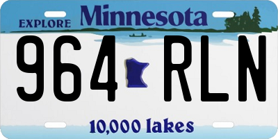 MN license plate 964RLN
